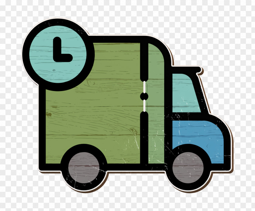 Online Shopping Icon Delivery Time Truck PNG