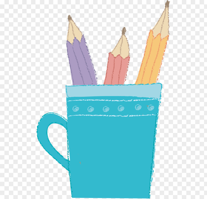 Cartoon Pencil Paper Illustration PNG