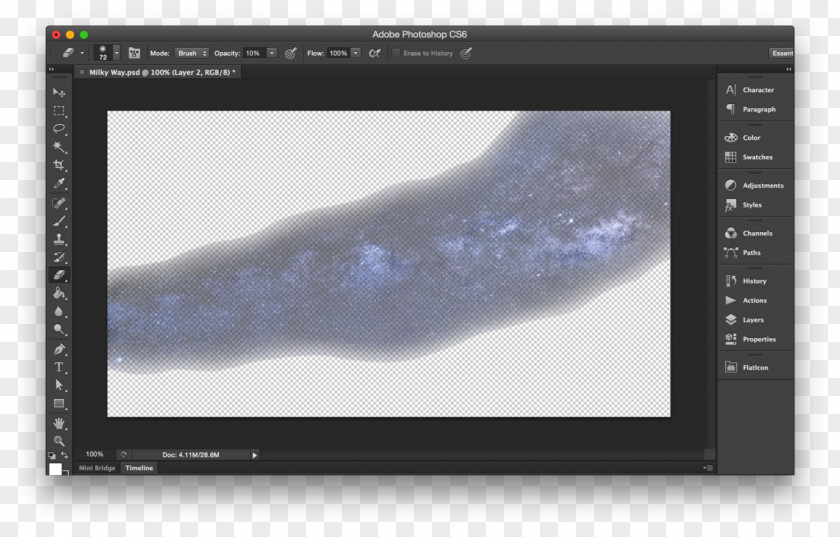Milky Way Tutorial Screenshot Display Device PNG