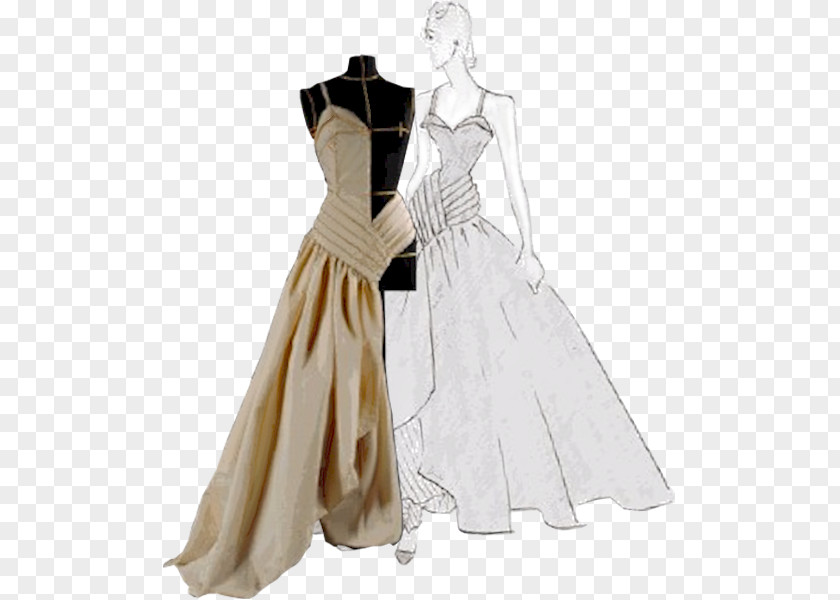 Model Fashion Designer Illustration Wedding Dress Drawing PNG