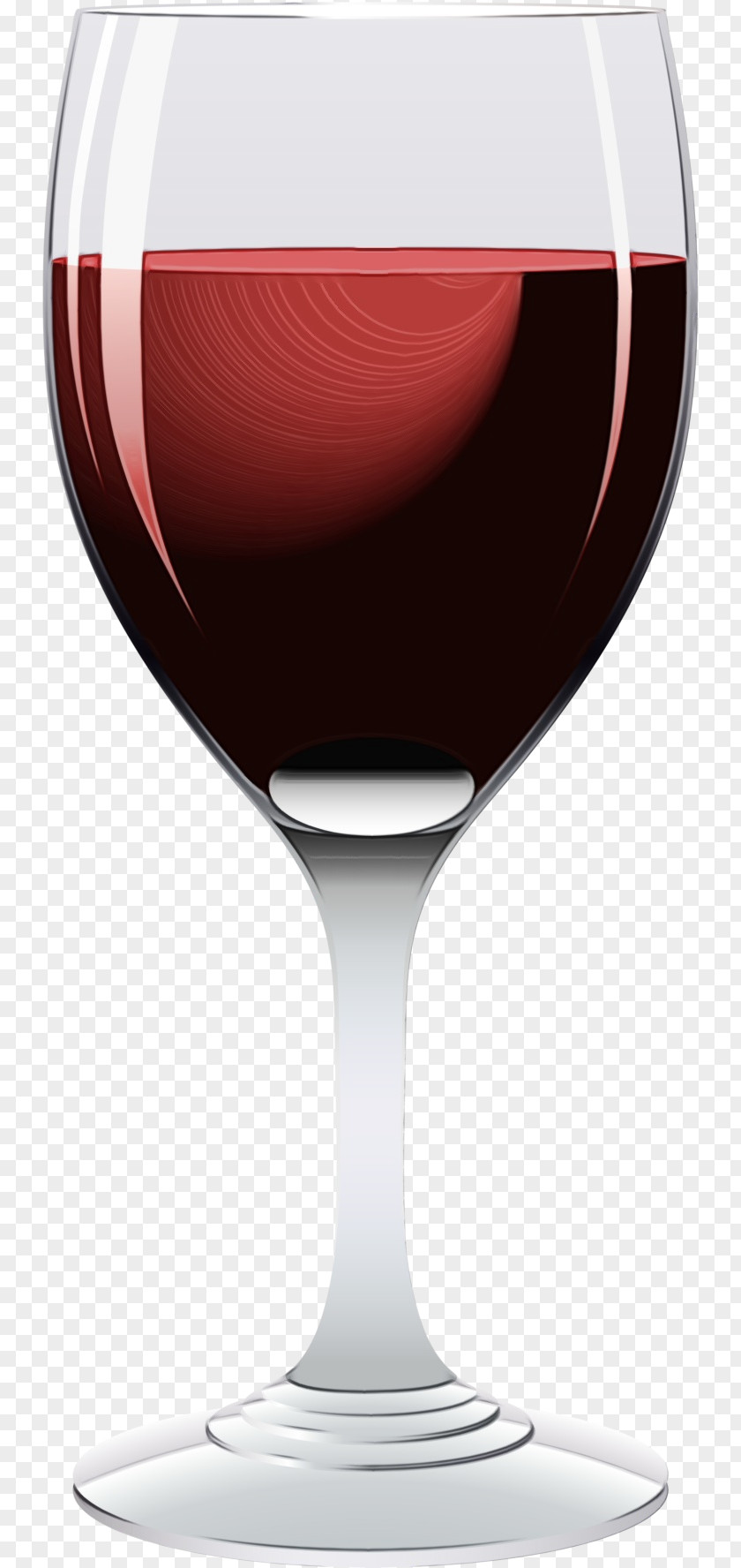Wine Cocktail Snifter Watercolor Cartoon PNG