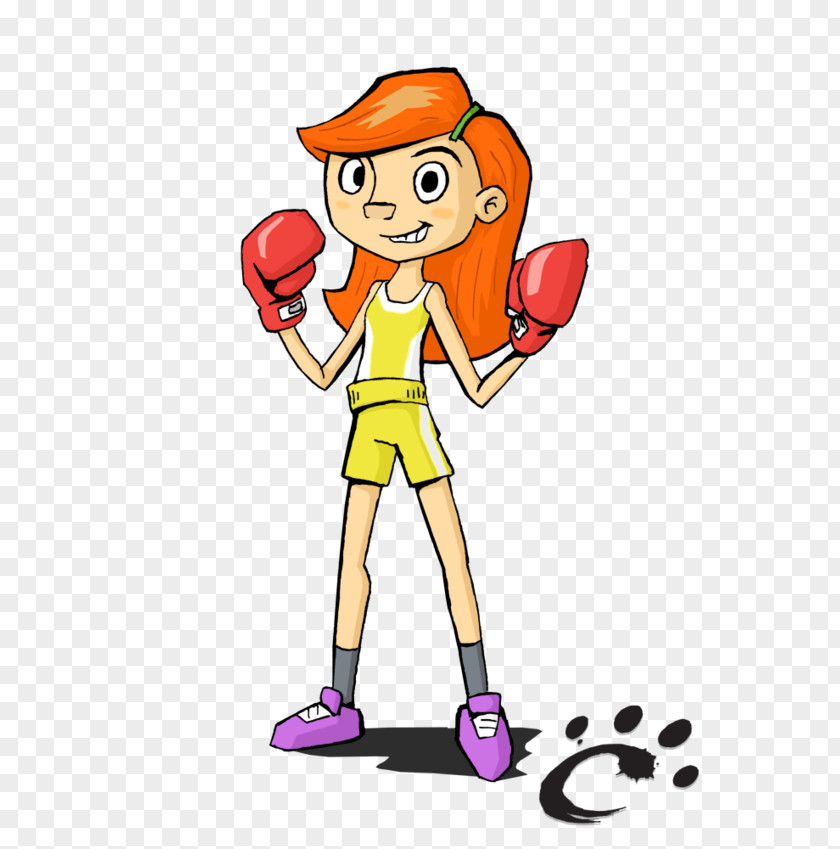 WoMan Boxing Comics Fan Art Cartoon PNG