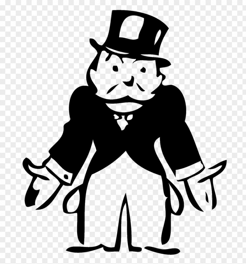 Capitalism Rich Uncle Pennybags Monopoly Junior Board Game Parker Brothers PNG