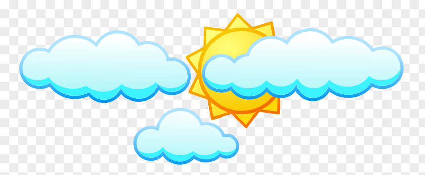 Sun And Clouds Clipart Cloud Clip Art PNG