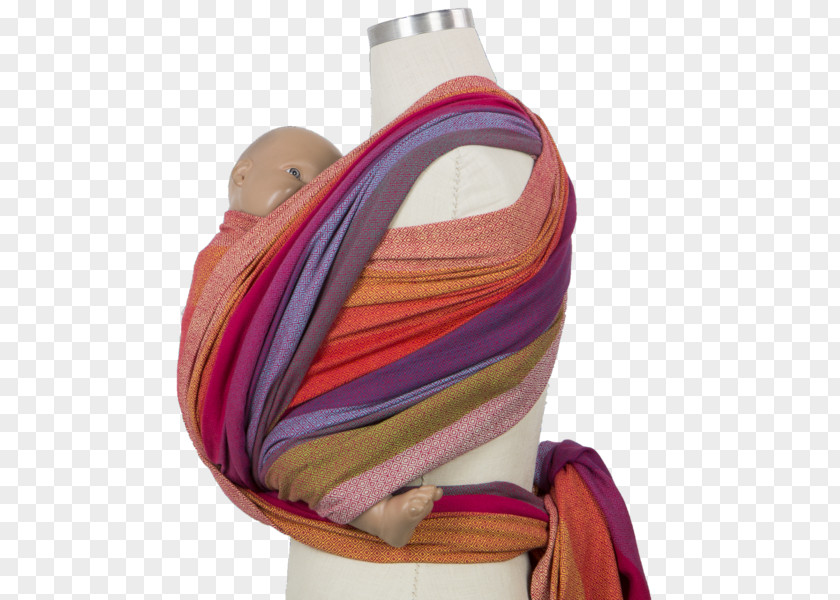Woven Fabric Textile Baby Sling Wrap Transport PNG