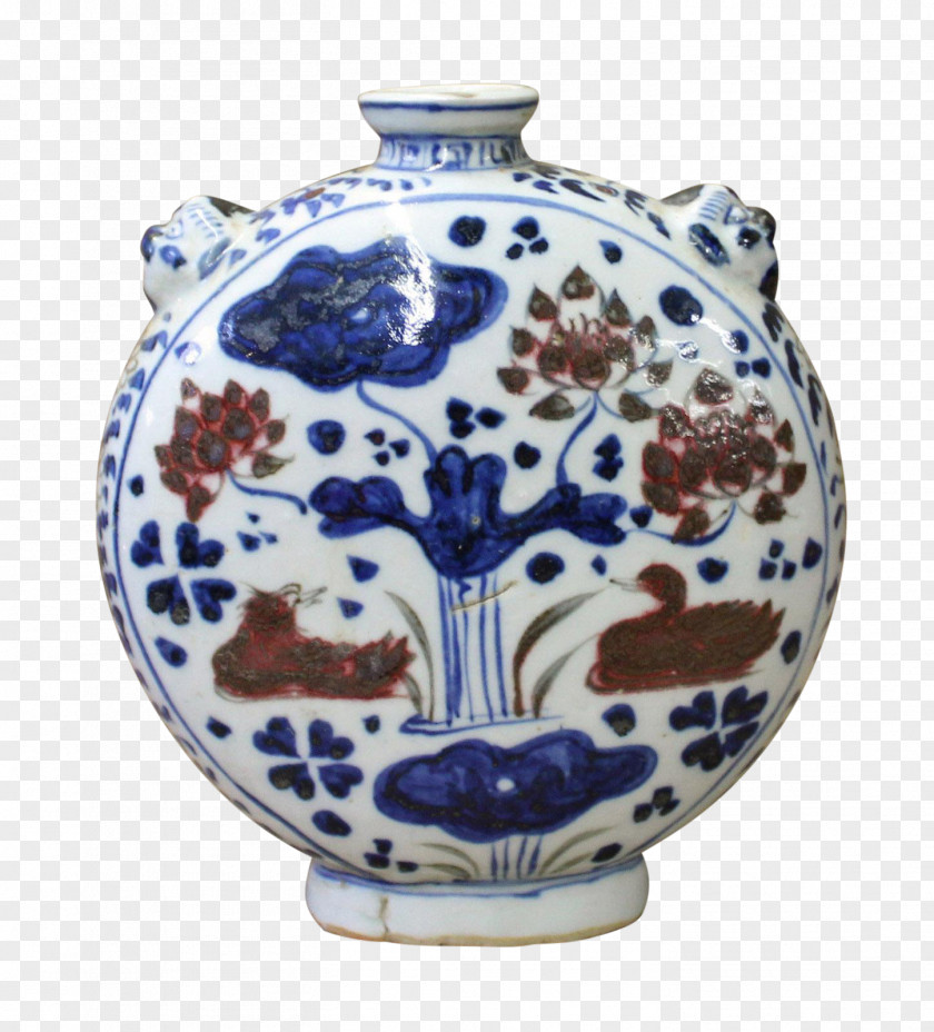 Blue And White Porcelain Bowl Pottery Vase Ceramic Cobalt PNG