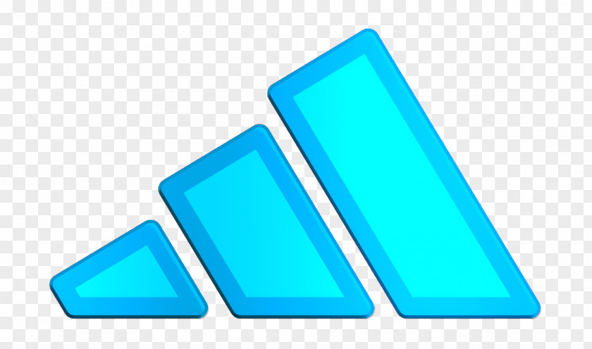 Electric Blue Rectangle Adidas Icon PNG