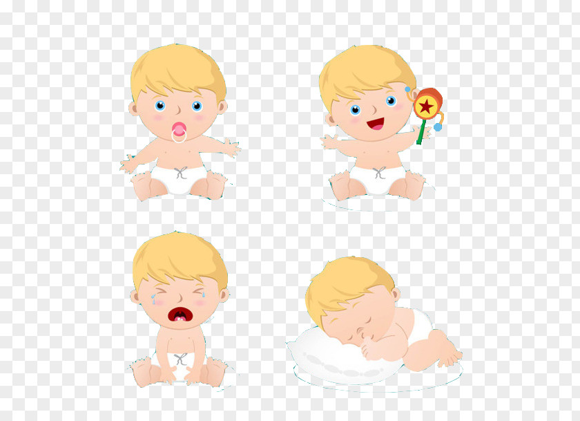 Four BABY Infant PNG