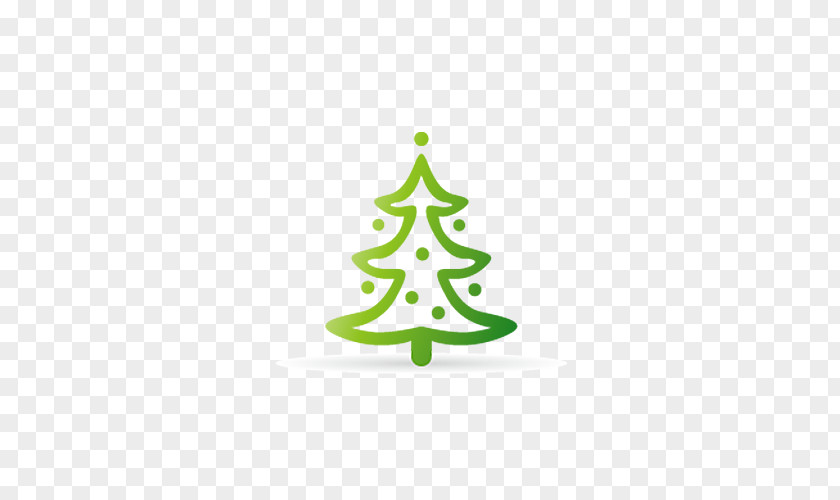 Hand Painted Christmas Tree Clip Art PNG