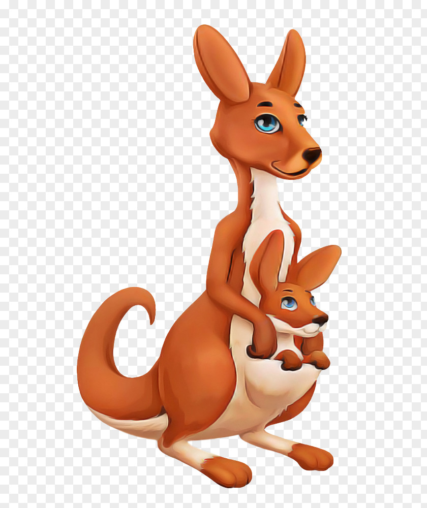 Kangaroo Macropodidae Animal Figure Cartoon Toy PNG