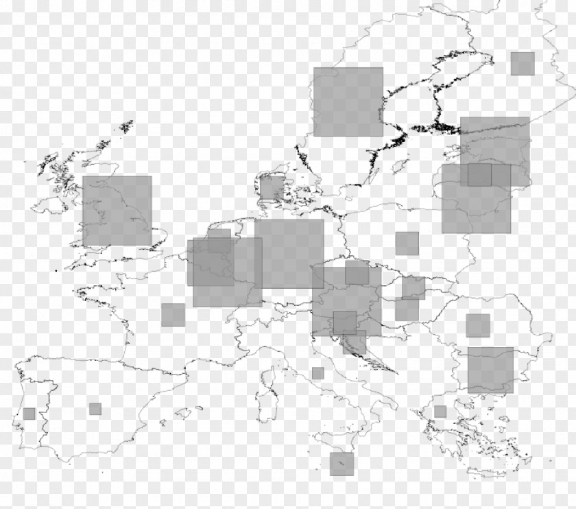 Line Europe Blank Map Pattern PNG