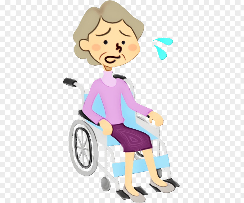 Wheelchair Cartoon Riding Toy Sitting Child PNG