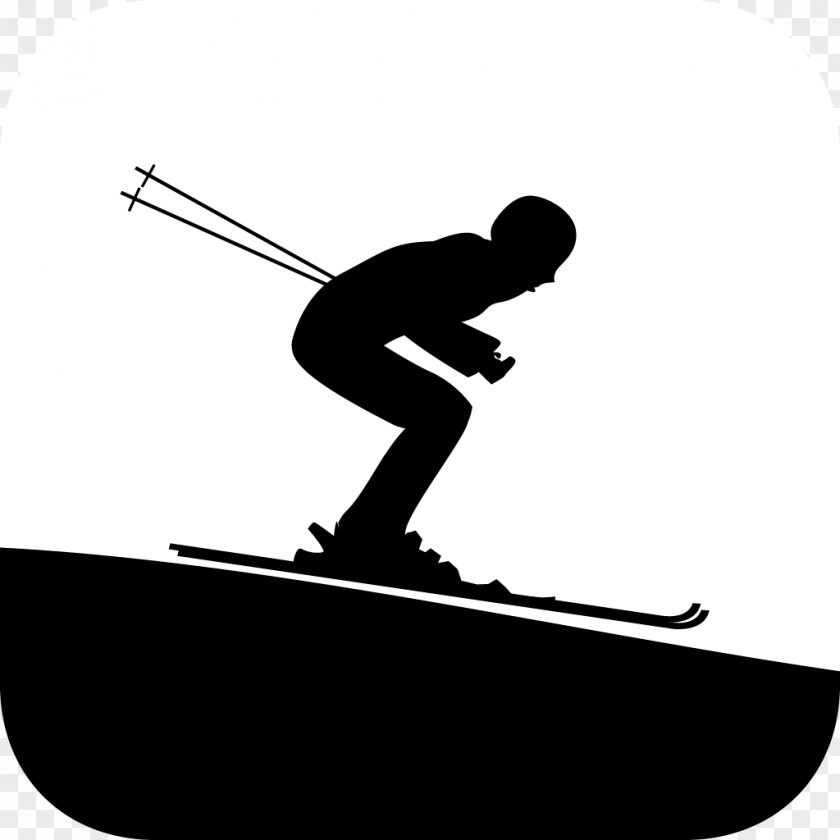 Alpine Skiing Silhouette Recreation Game Clip Art PNG