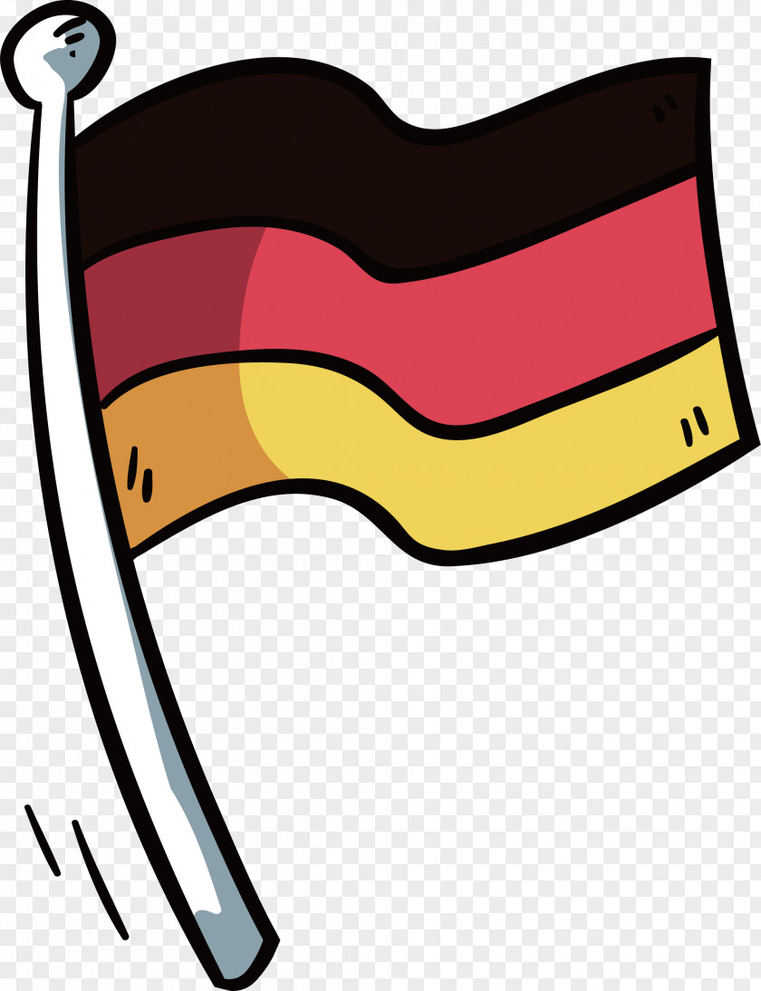 Hand-painted German Flag Of Germany National PNG