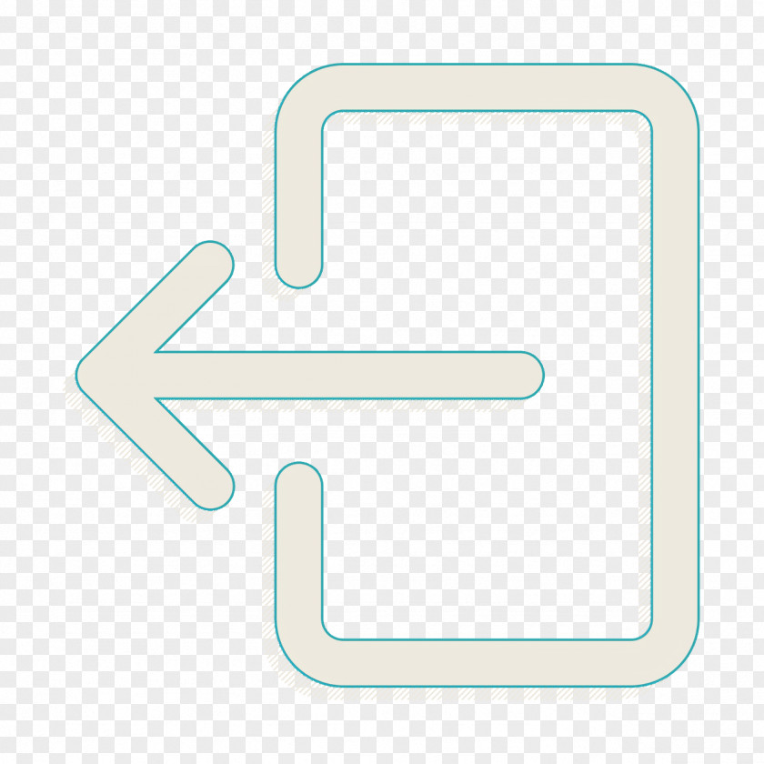 Sign Out Icon Arrow Mintab Outline For IOS PNG