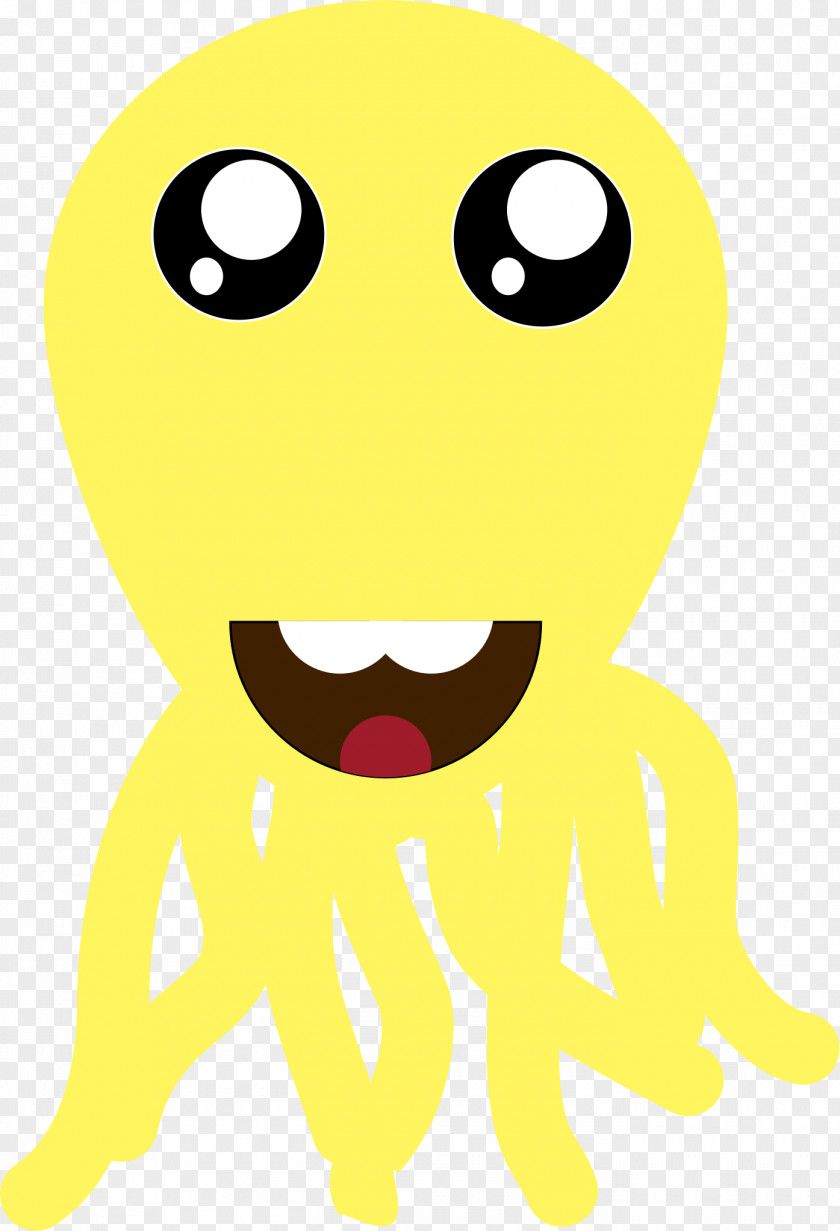 Small Octopus Clip Art Image Smiley PNG