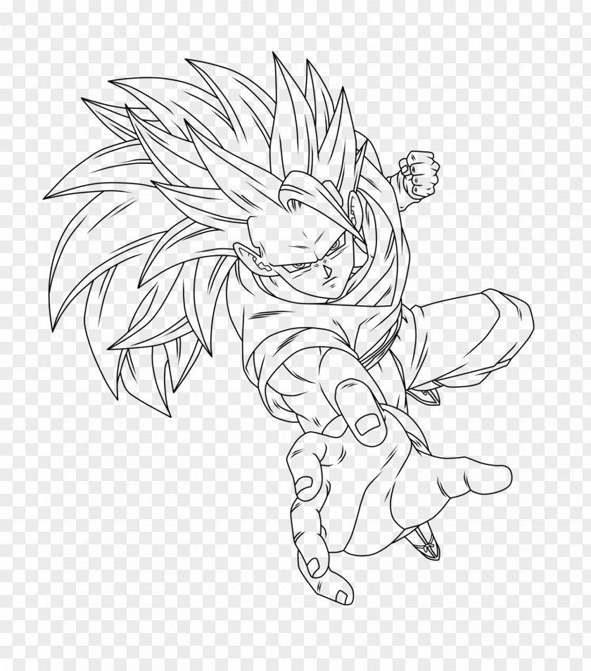 Goku Vegeta Line Art Frieza Drawing PNG