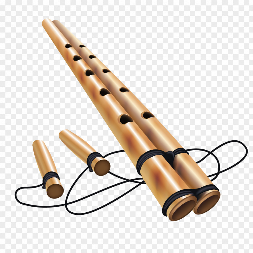 Exquisite Flute Dizi Musical Instrument PNG