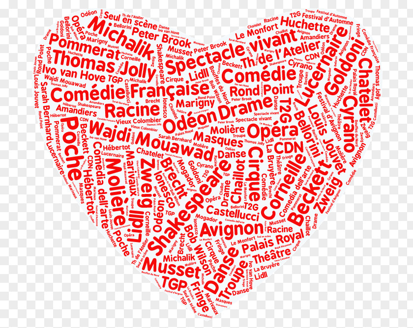 Heart Love Image Typography PNG