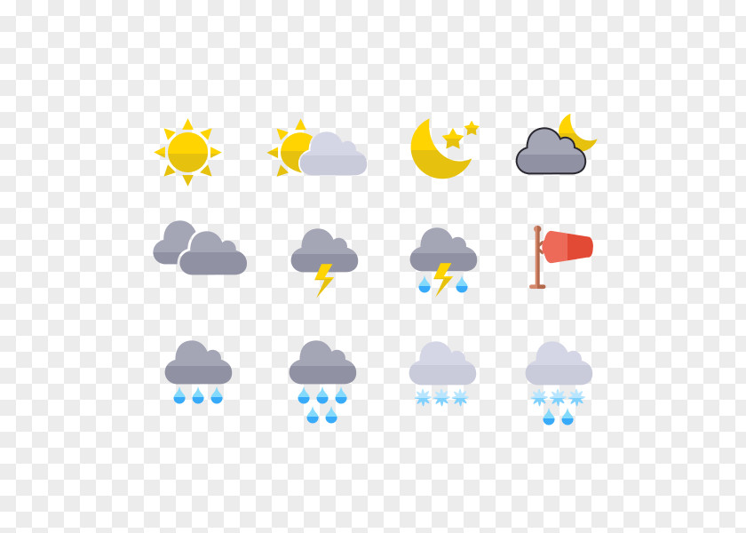 Mini Weather Icon Design PNG