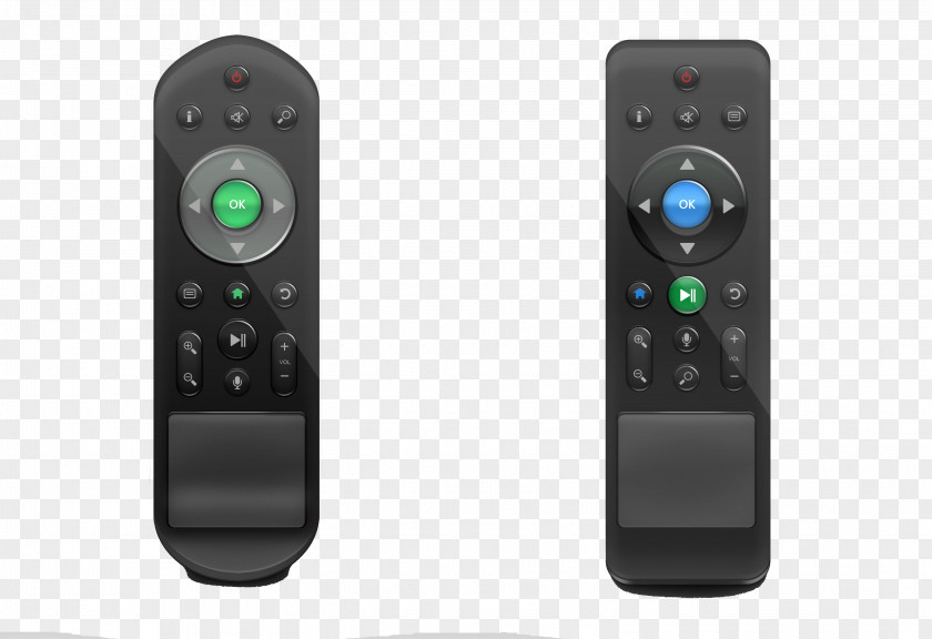 Two TV Remote Control Television Electronics PNG