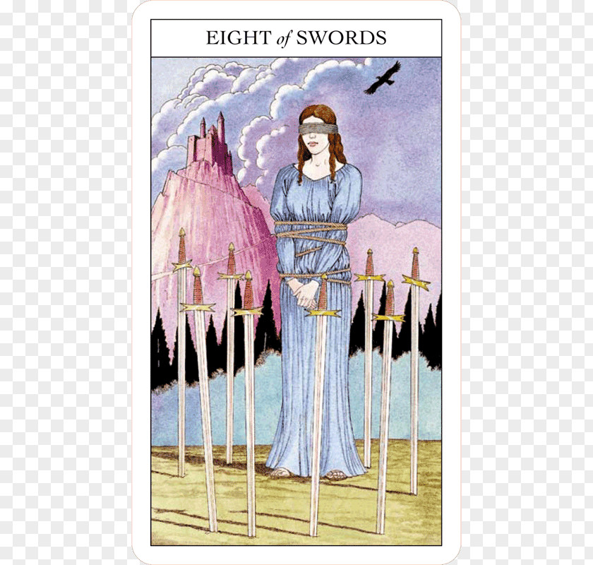 Beginner's Guide To Tarot The Sharman-Caselli Deck Eight Of Swords Suit PNG
