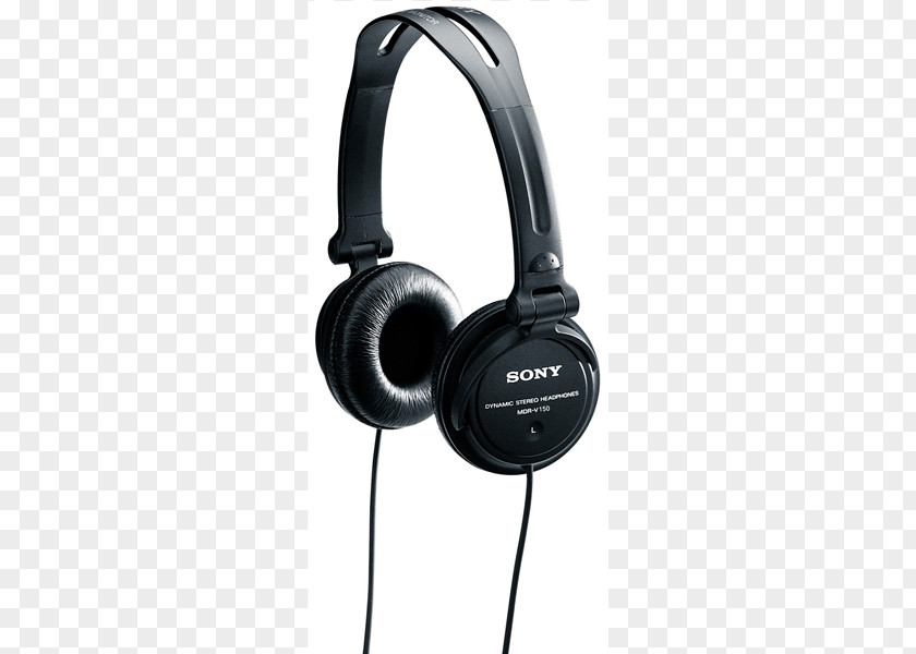 Headphones Sony V150 MDR V250V Studio Monitor PNG