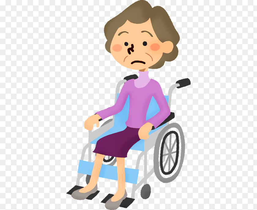 Wheelchair Cartoon Sitting Riding Toy Vehicle PNG