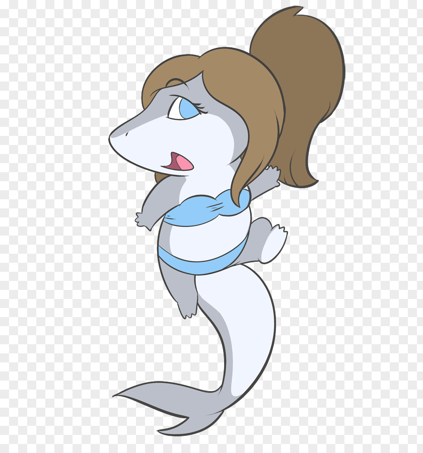Cartoon Pregnant Woman Shark Clip Art PNG