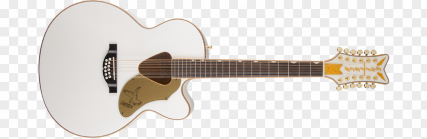 Gretsch Twelve-string Guitar White Falcon Acoustic Acoustic-electric PNG