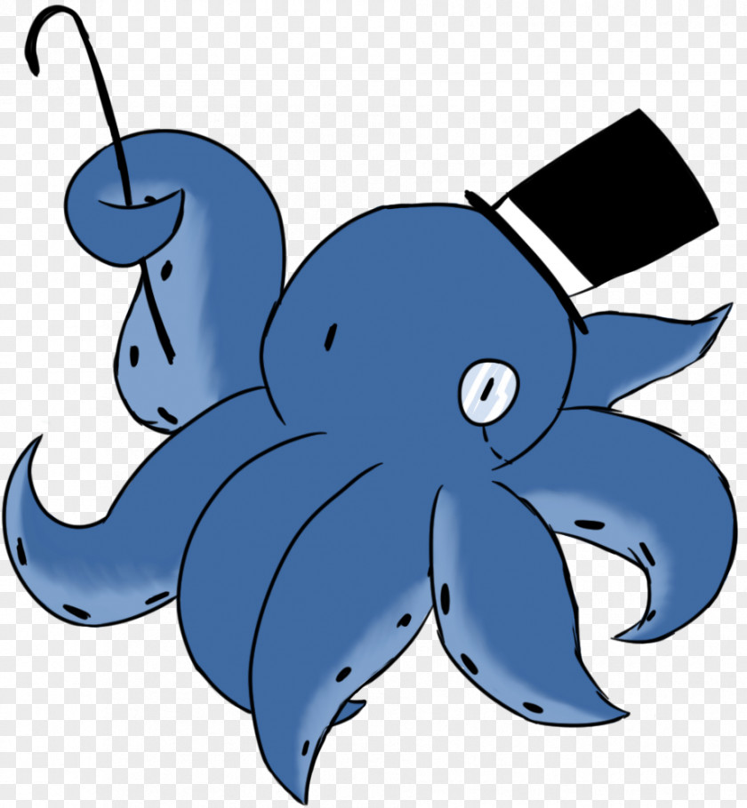 Octopus-cartoon Octopus Cobalt Blue Cephalopod Clip Art PNG