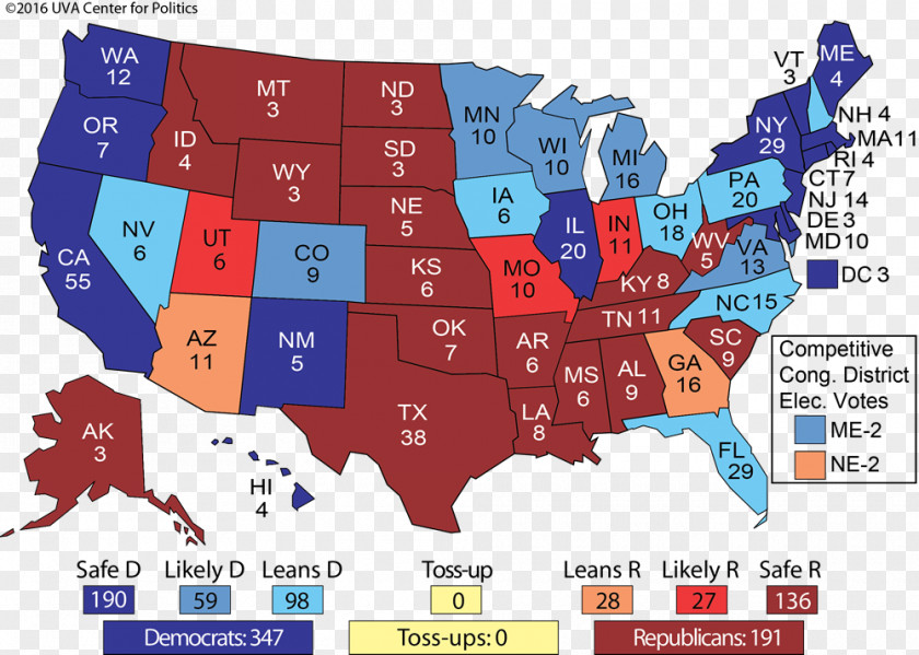 Politics US Presidential Election 2016 University Of Virginia Center For Day (US) Electoral College PNG