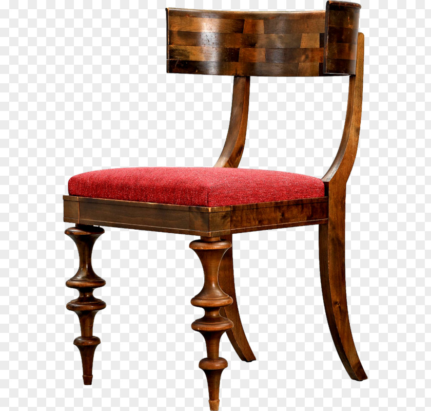 Retro Seat Table Chair Furniture PNG