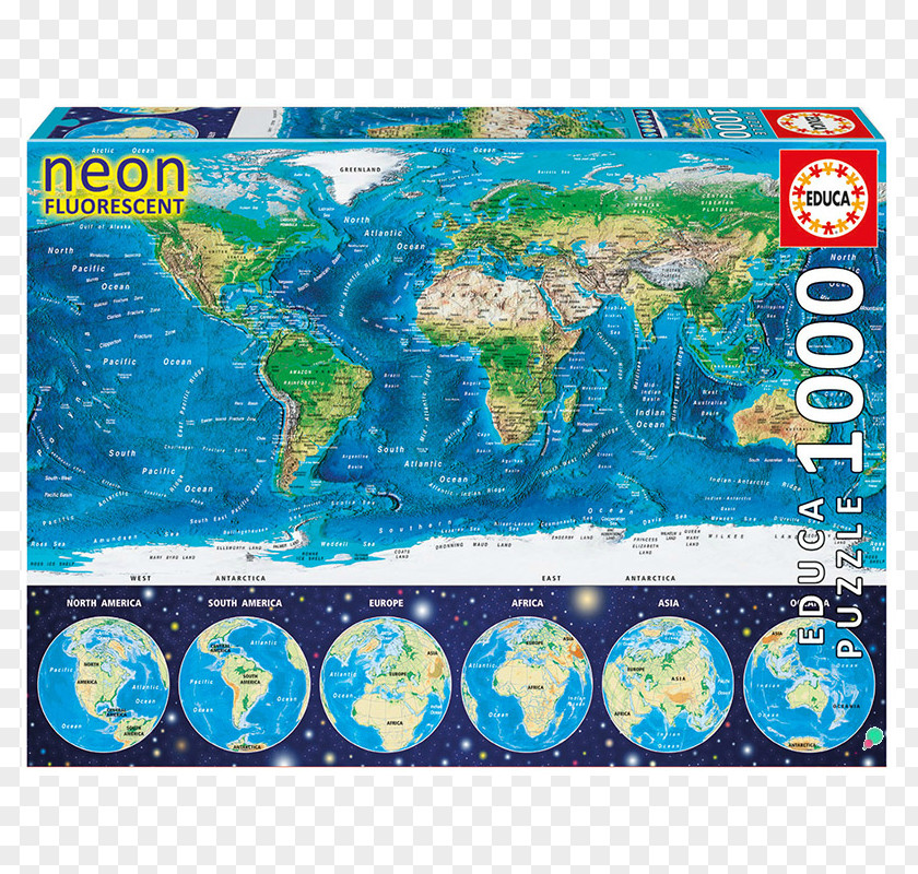World Map Jigsaw Puzzles Educa Borràs PNG