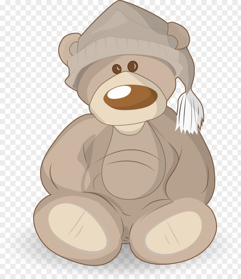 Cartoon Bear Illustration PNG