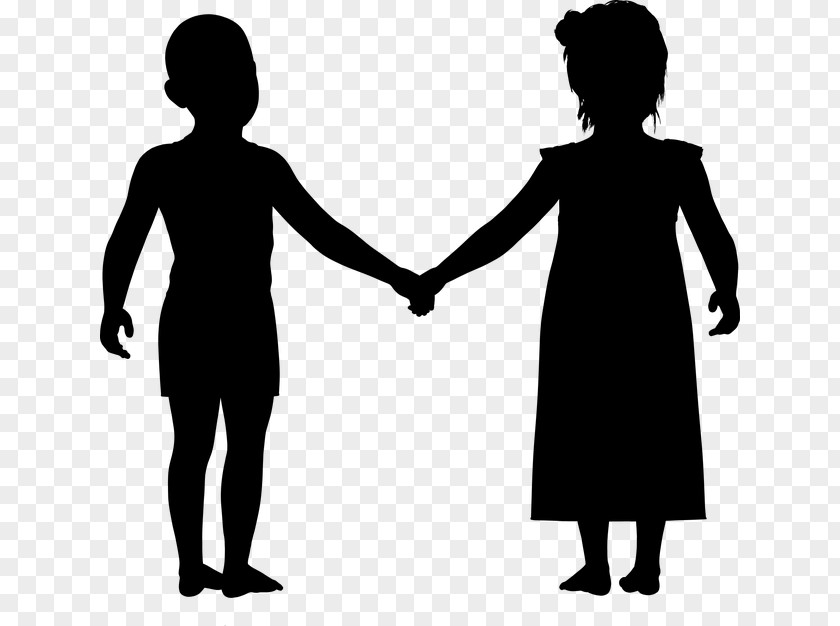 Child Holding Hands Boy Silhouette Clip Art PNG