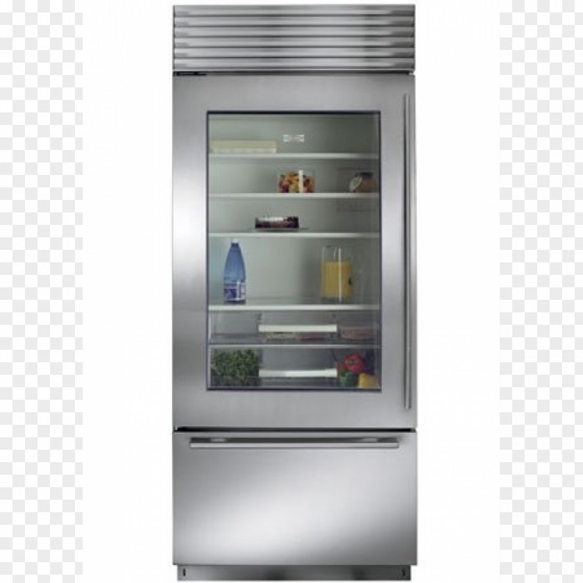 Freezer Window Sub-Zero Refrigerator Sliding Glass Door PNG