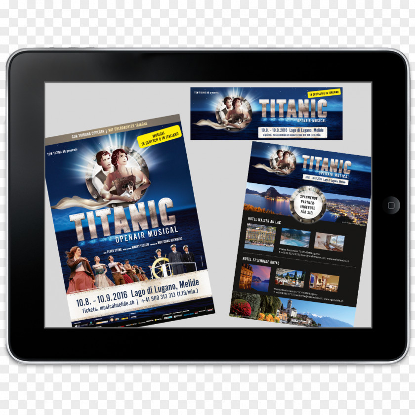 Schwarzerobitec Gmbh Titanic Display Advertising Electronics Pamphlet PNG