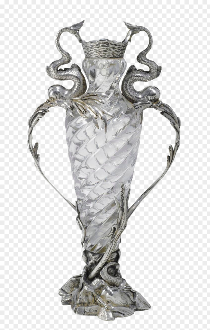Crystal Glass Vase Lead Silver Art PNG