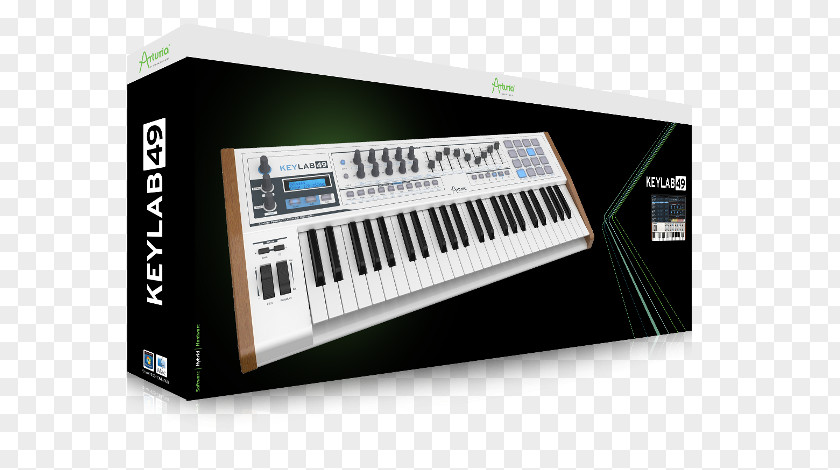 Expression Pack Material Arturia KeyLab 49 MIDI Controllers Keyboard Sound Synthesizers PNG