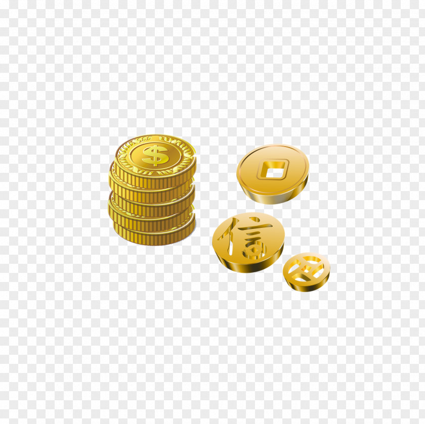 Free Gold Digging Coin Mining PNG