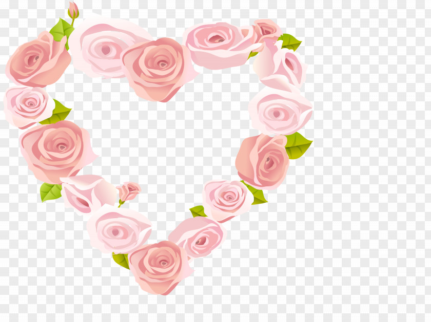 Heart-shaped Wreath Rose Heart Euclidean Vector Adobe Illustrator PNG