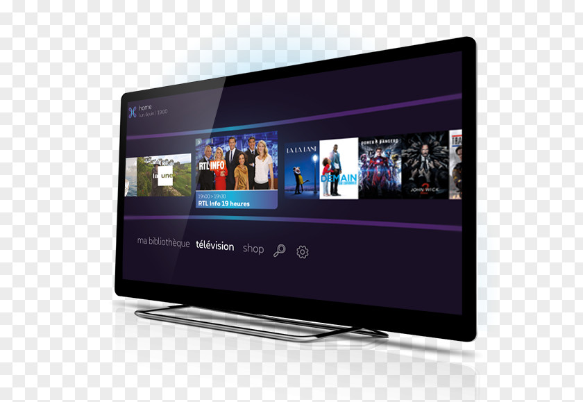 Proximus Tv LED-backlit LCD TV Television PNG