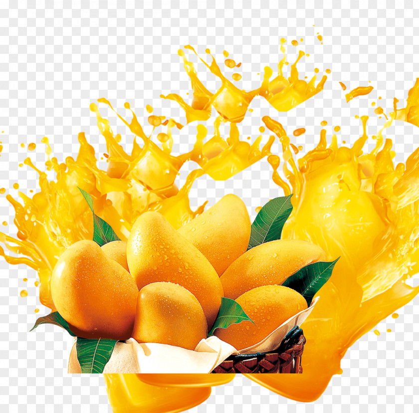 Splashes Of Mango Juice JD.com Eating Sugar PNG