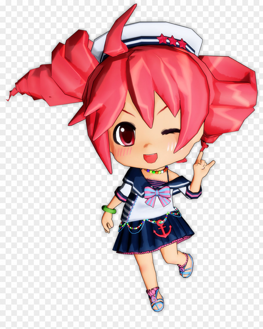 重音Teto MikuMikuDance Nendoroid Utau Rendering PNG