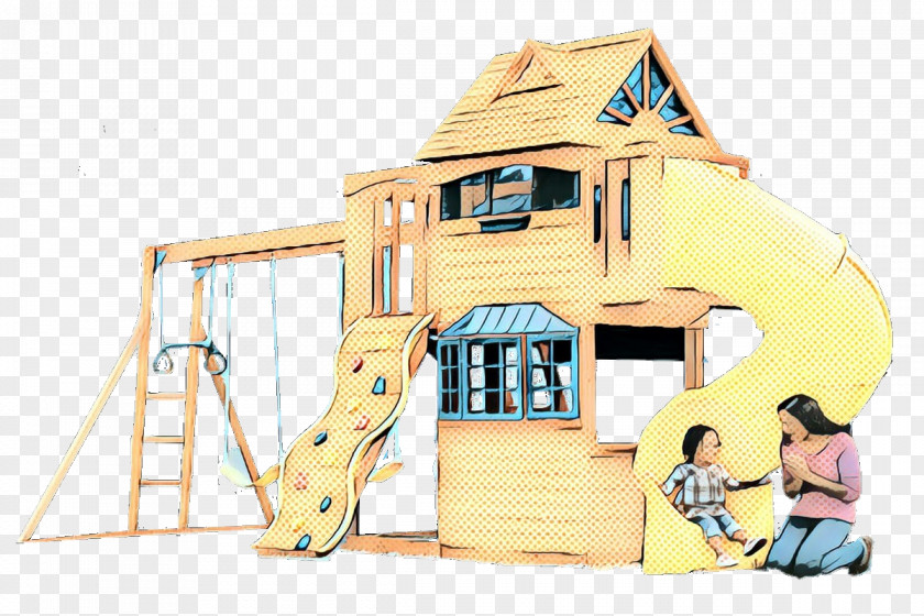 Toy Playground Slide Outdoor Play Equipment Playhouse Public Space Playset House PNG