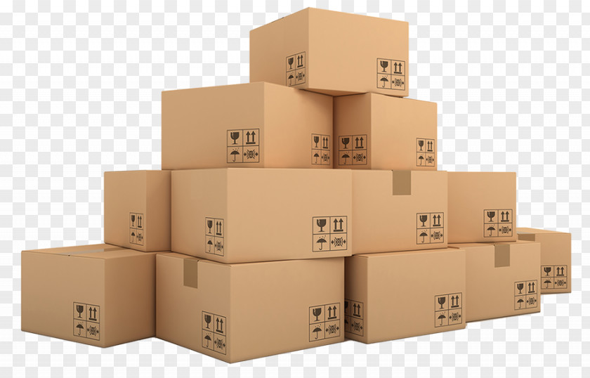 Box Courier Corrugated Design Package Delivery PNG