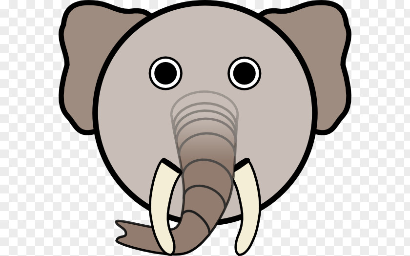 Elephant Drawings For Kids Face Animal Clip Art PNG