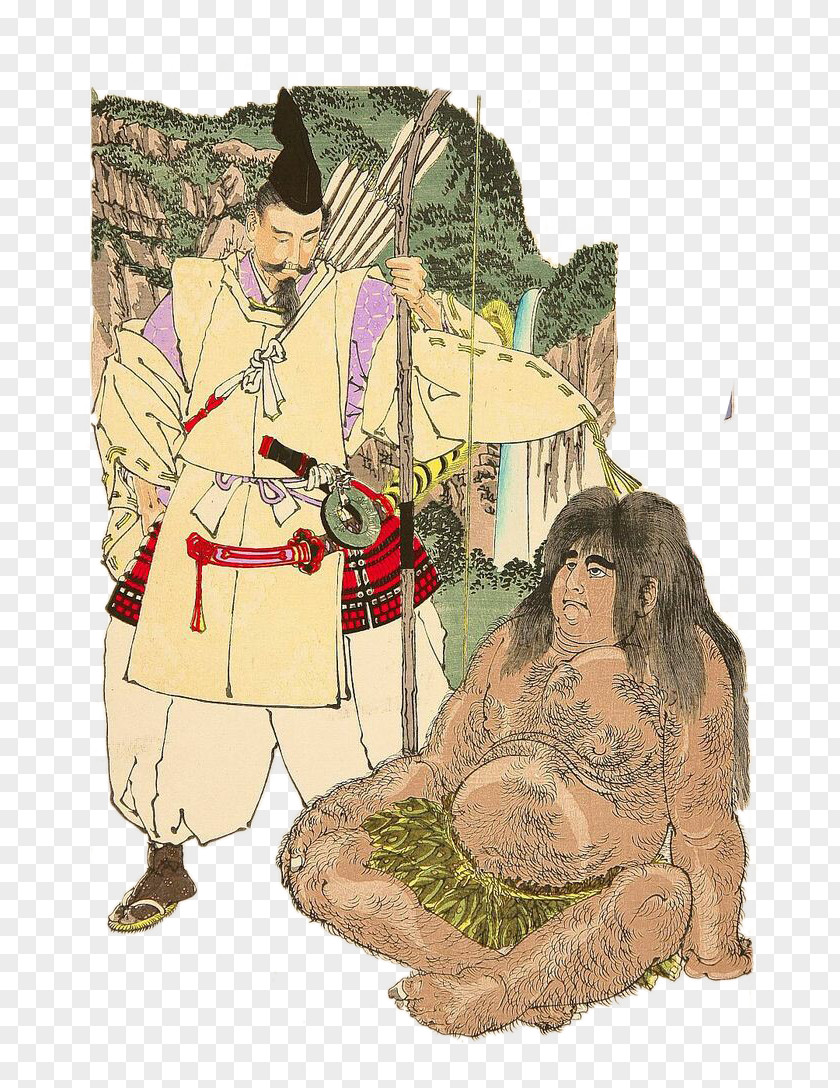 Japanese Samurai Illustration And Savage Japan Edo Ukiyo-e PNG