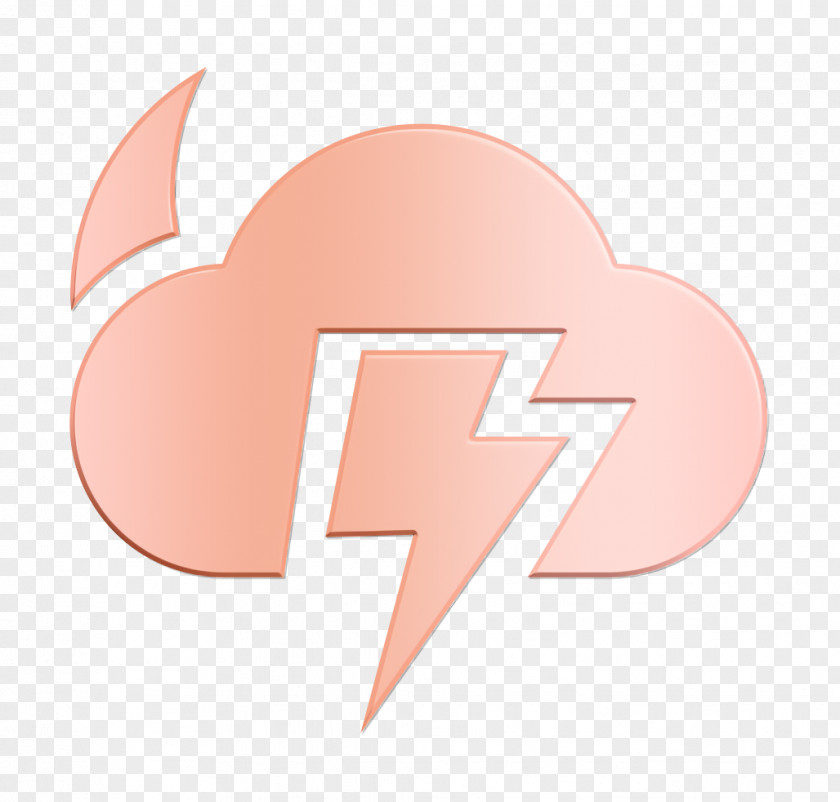 Peach Logo Cloud Icon Forecast Night PNG